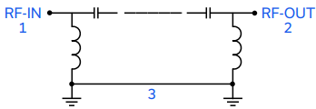 Application Circuit Diagram - Mini-Circuits HFCU LTCC High Pass Filters